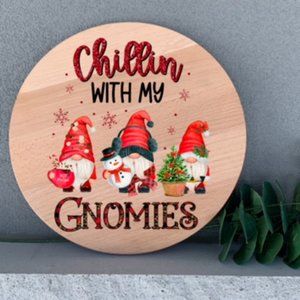 Holiday Decor Chillin with the Gnomies